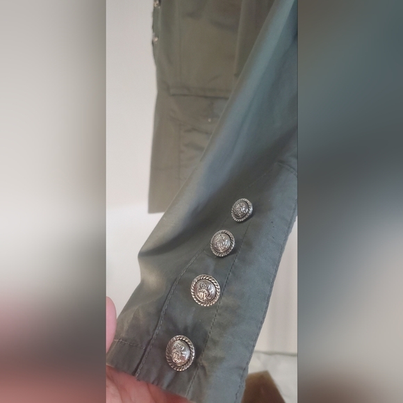 INC International Concept-size M- military green color jacket - Picture 10 of 11